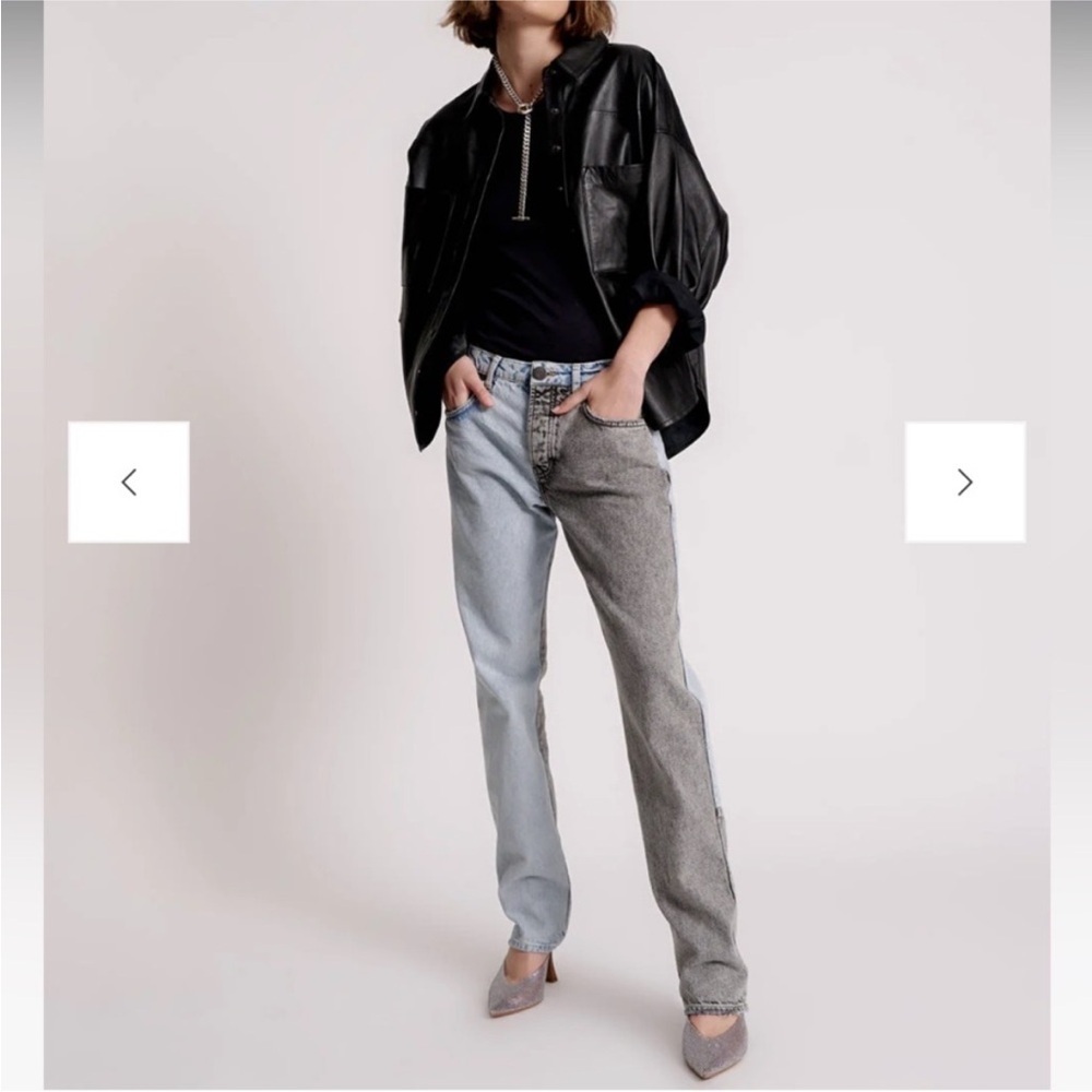 New One Teaspoon Free People Truckers Mid Rise Straight Leg Jeans 29 Rigid NWT